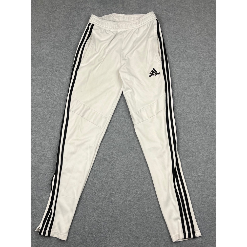 Adidas Track Pants Men S White Tiro 19 Training Athletic 3-Stripe Zipper Ankle